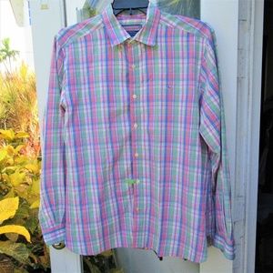 VINEYARD VINES Shep & Ian LS Button Front Shirt L